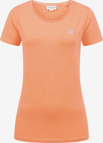 T-shirt U.S. POLO ASSN. en orange : devant