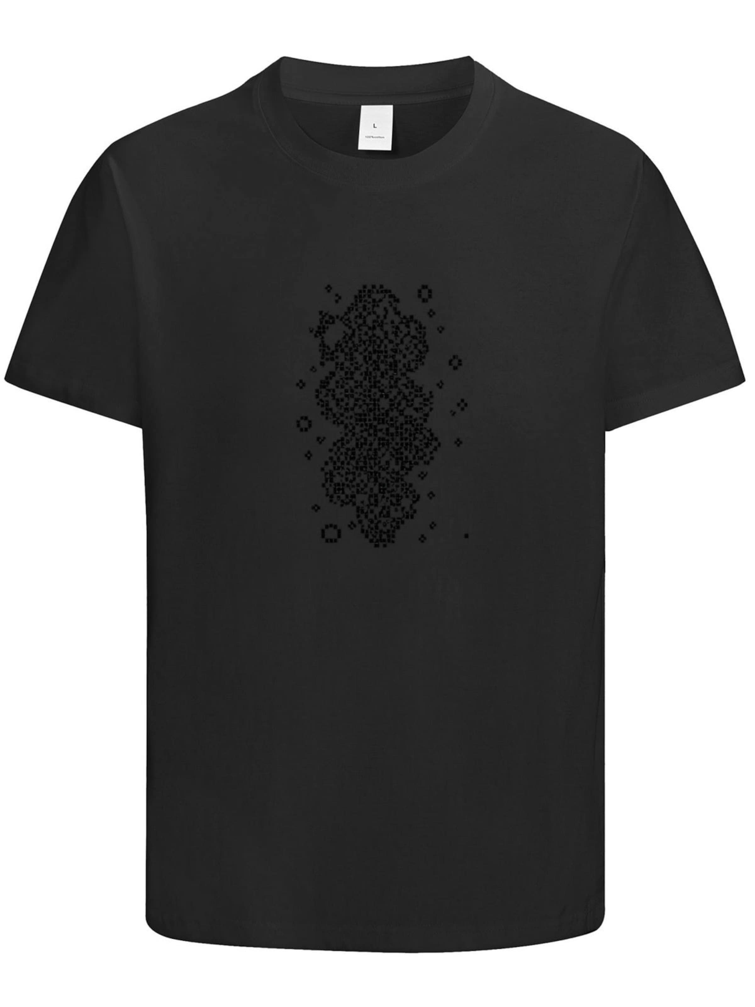 HUSKSWARE Shirt 'Grafik'‌‌ in Schwarz: Vorderseite