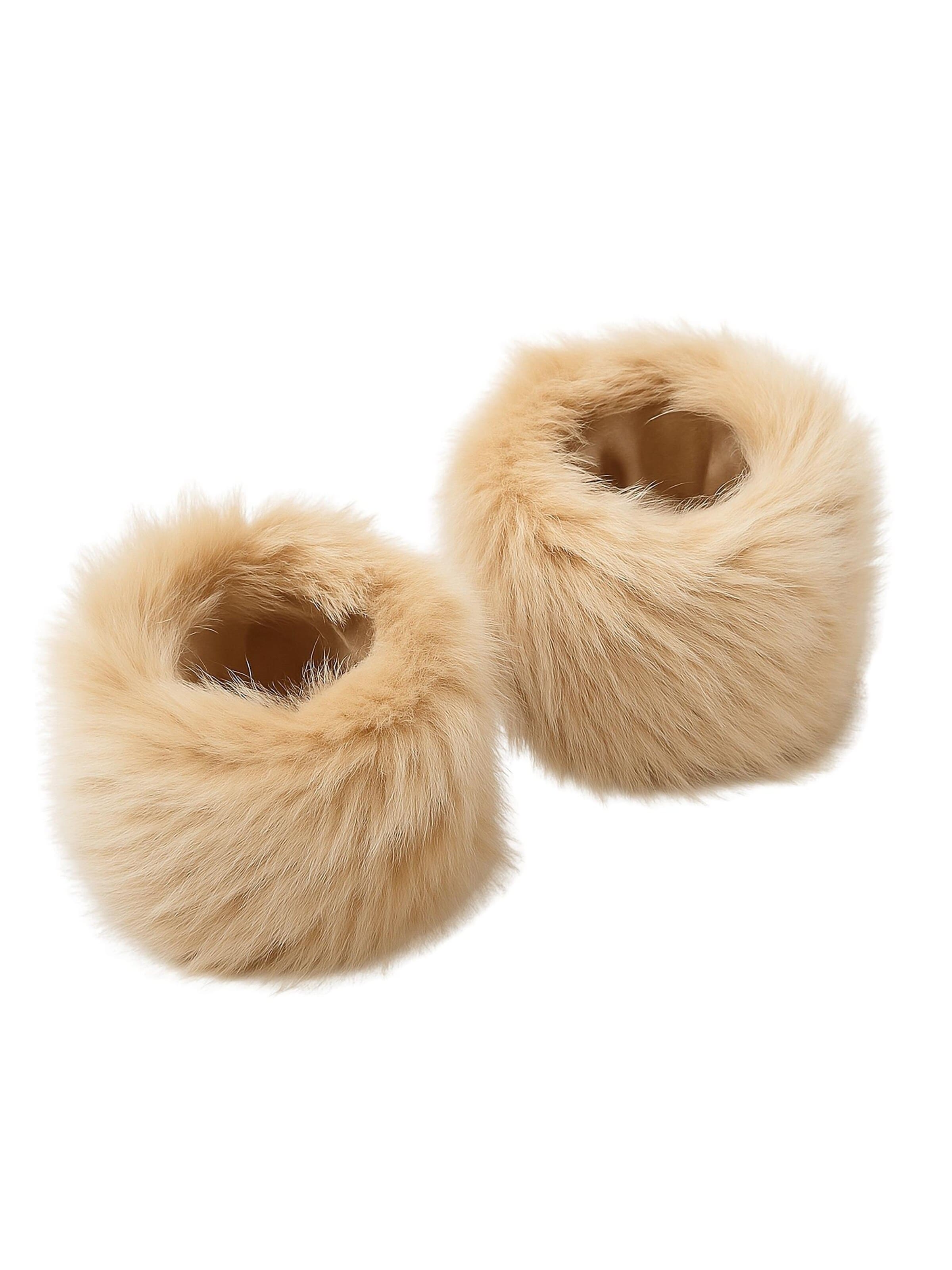COLLEZIONE ALESSANDRO Handstulpen 'Handwärmer'‌‌‌‌‌‌‌ in Beige: Vorderseite