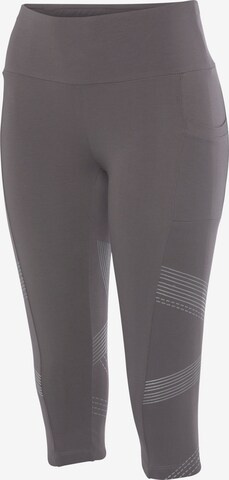 Skinny Pantaloni sportivi di LASCANA ACTIVE in grigio: frontale