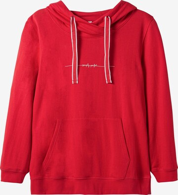 SHEEGO Sweatshirt in Rot: predná strana