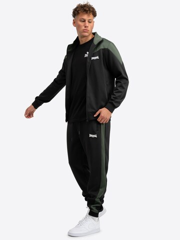 LONSDALE Trainingsanzug 'Caution' in Schwarz