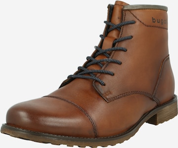 bugatti Lace-up boots 'Catano' in Brown: front
