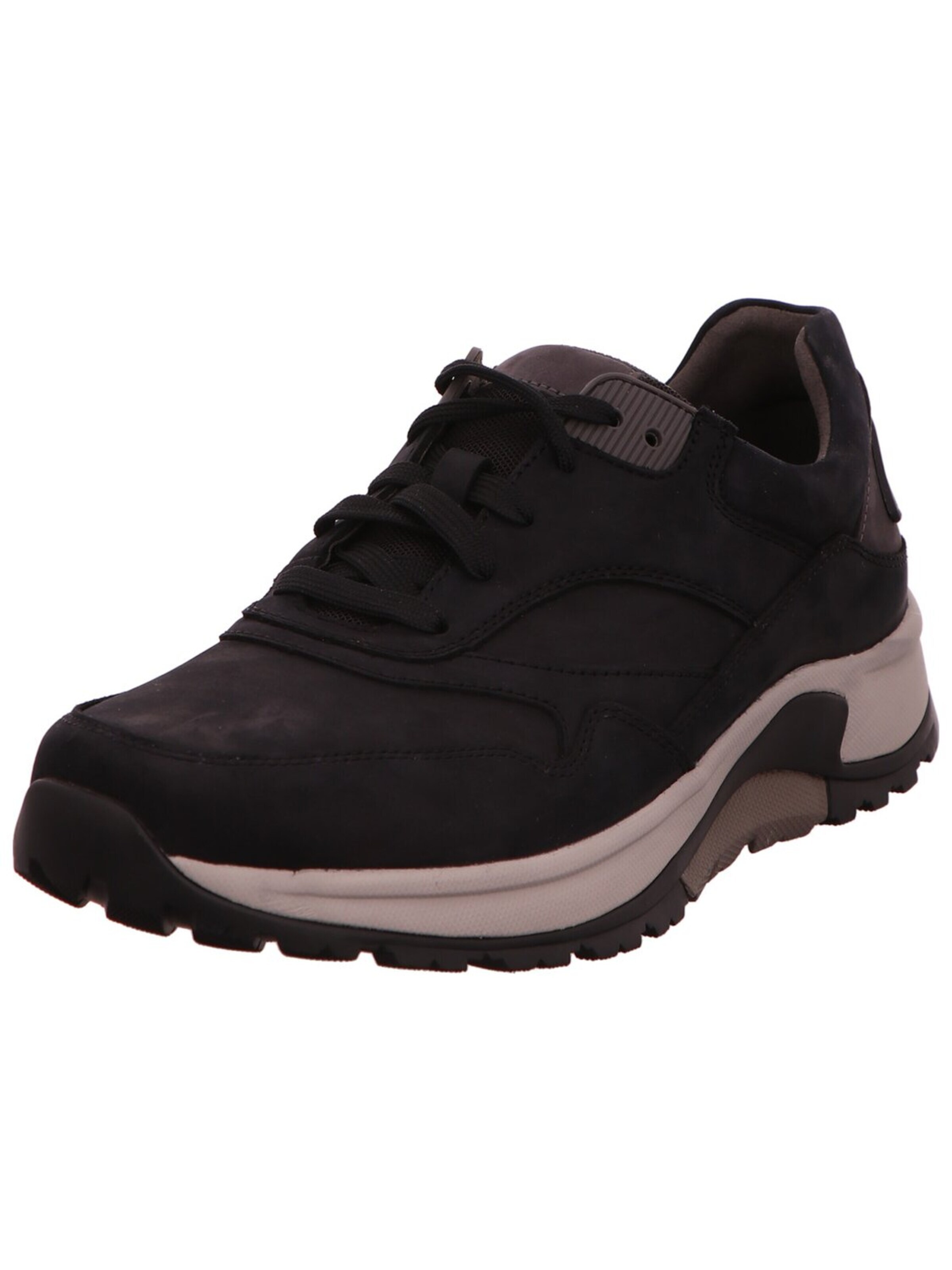 Pius Gabor Lace-Up Shoes 'Sneaker Herren 8000.15.11 Rauleder in blau' in Brown: front