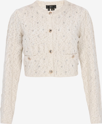 Cardigan faina en blanc : devant