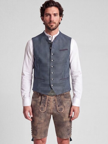 SPIETH & WENSKY Klederdracht gilet 'Kosta' in Blauw: voorkant
