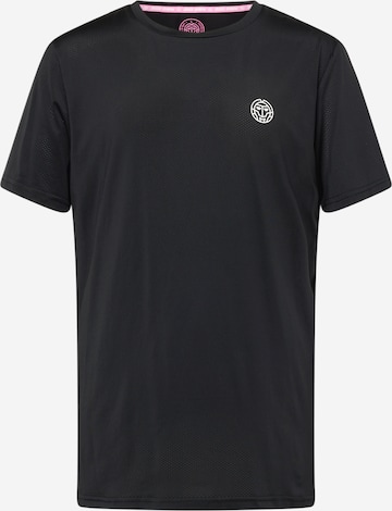 T-Shirt fonctionnel BIDI BADU en noir : devant