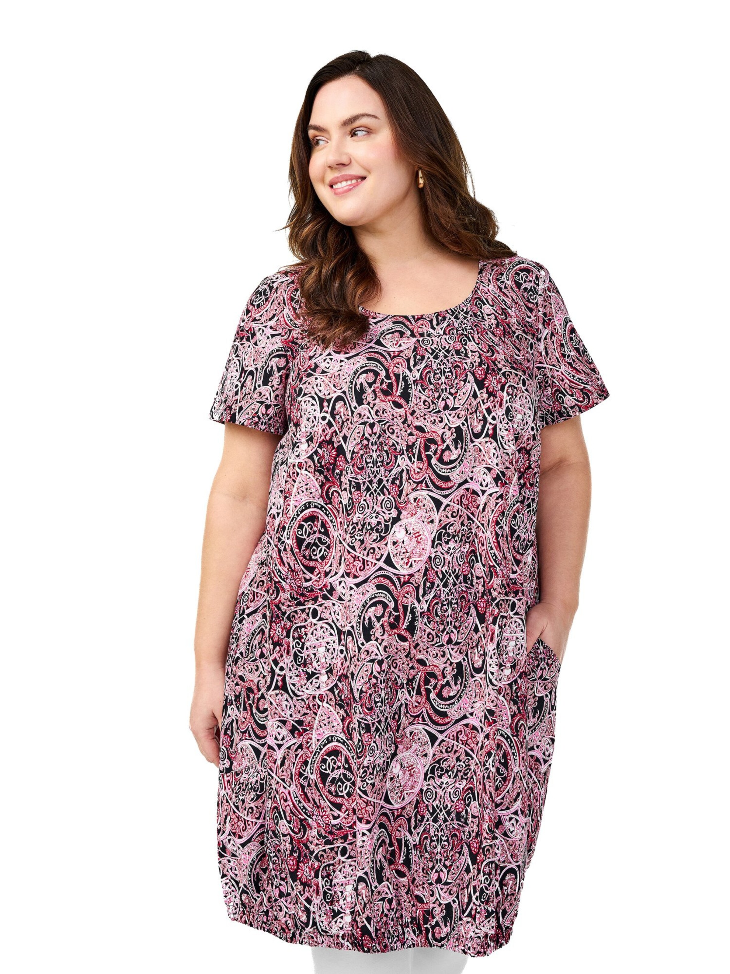 Zizzi Φόρεμα 'Jeasy' σε μαύρο: μπροστά