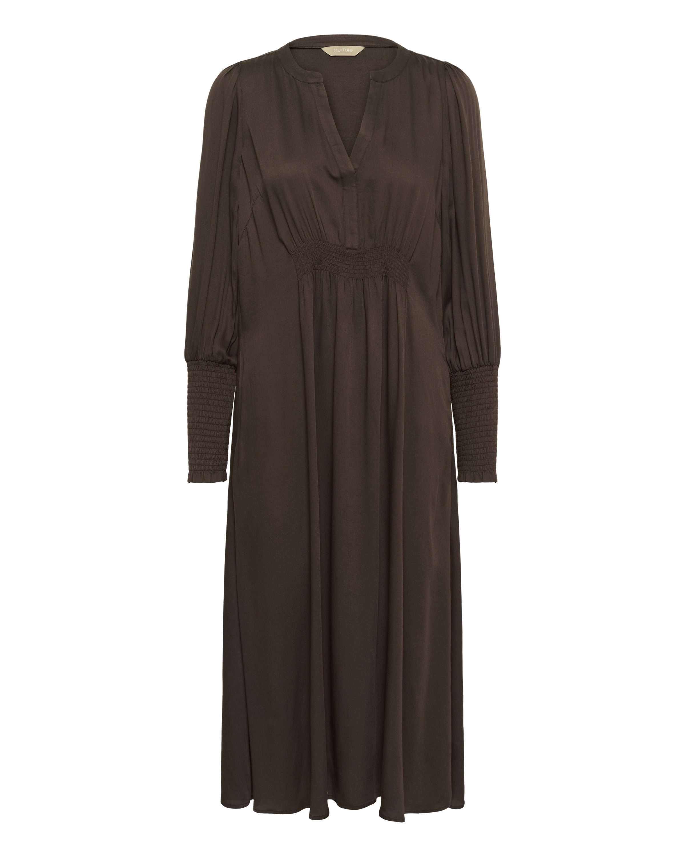 CULTURE Jurk 'CUpania Dana' in de kleur Bruin, Productweergave