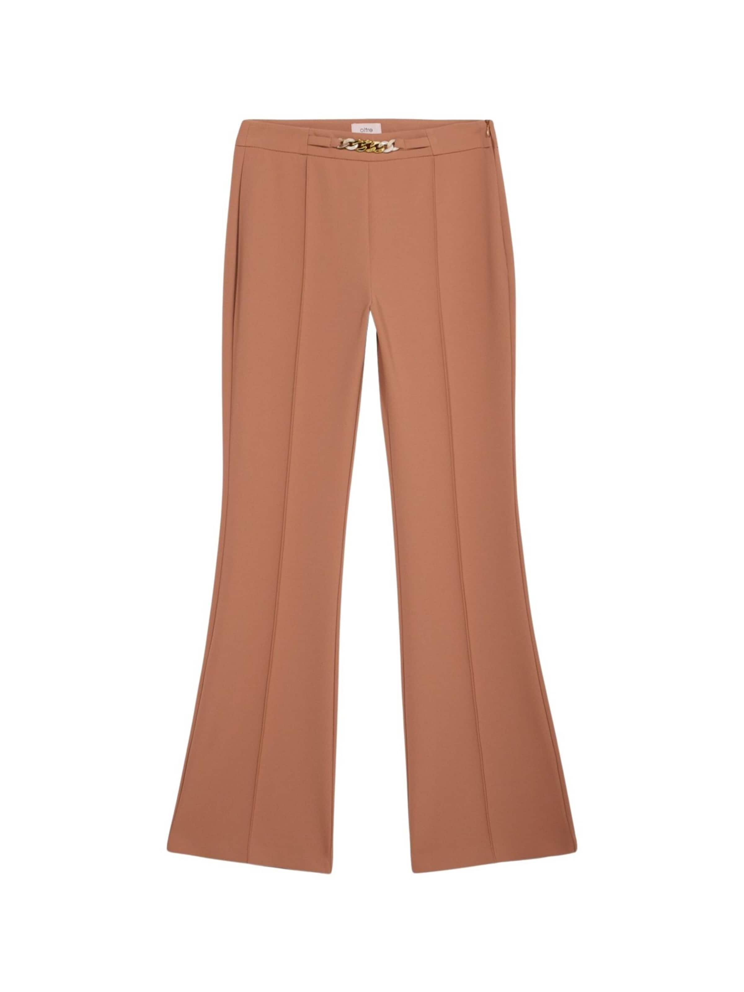 oltre Regular Trousers in Brown: front
