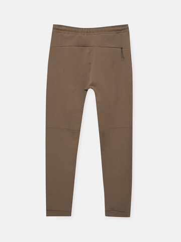 Effilé Pantalon Pull&Bear en marron