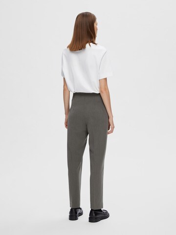 Regular Pantalon SELECTED en gris