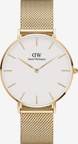 Montre à affichage analogique 'Petite' Daniel Wellington en or : devant