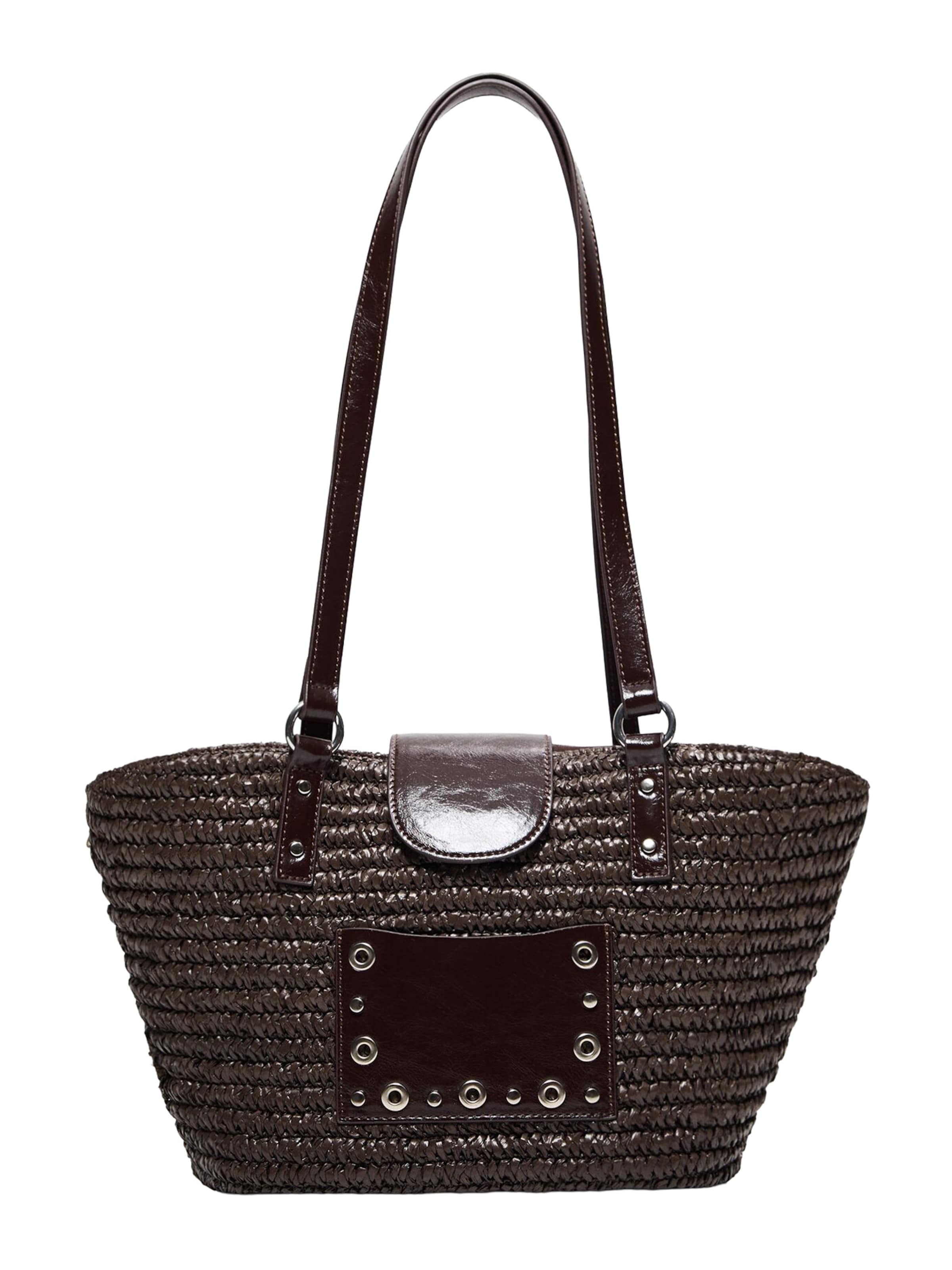Shopper in One Size Bershka di colore marrone scuro, Visualizzazione prodotti