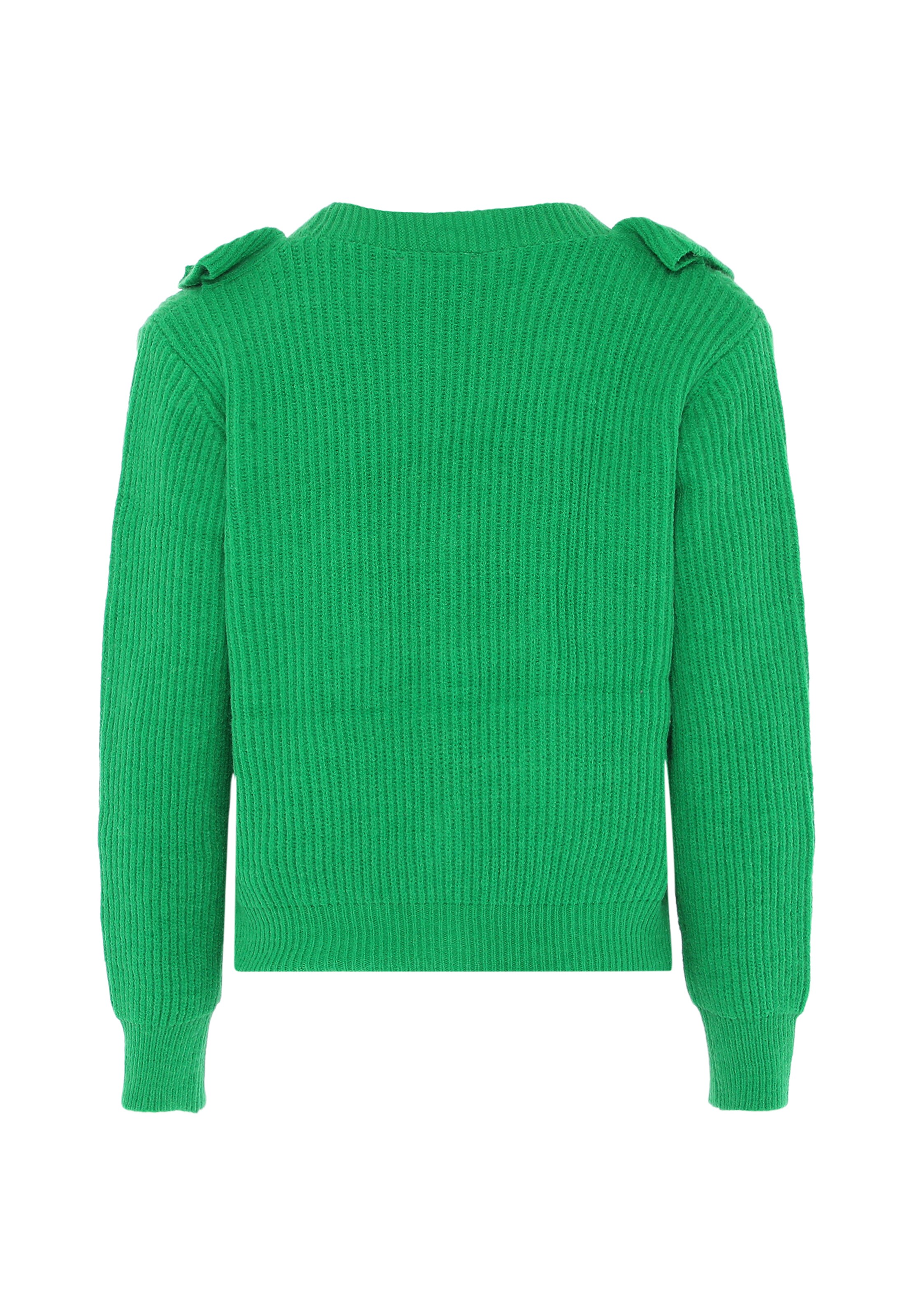 faina Плетена жилетка в зелено