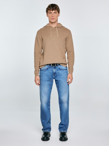 Sweat-shirt ' HOODSY ' BIG STAR en beige