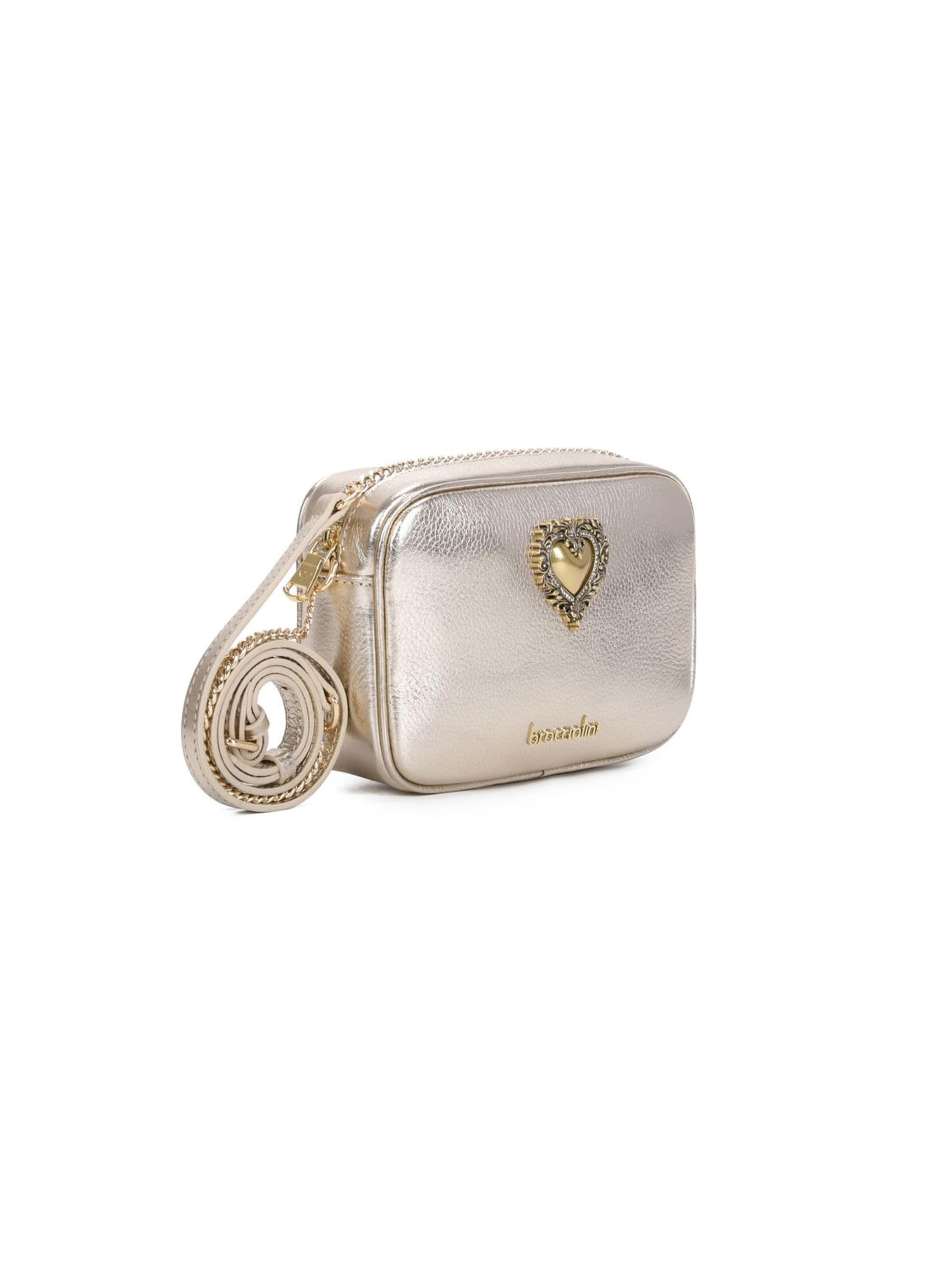 Braccialini Crossbody Bag 'Jinny Leather' in Silver