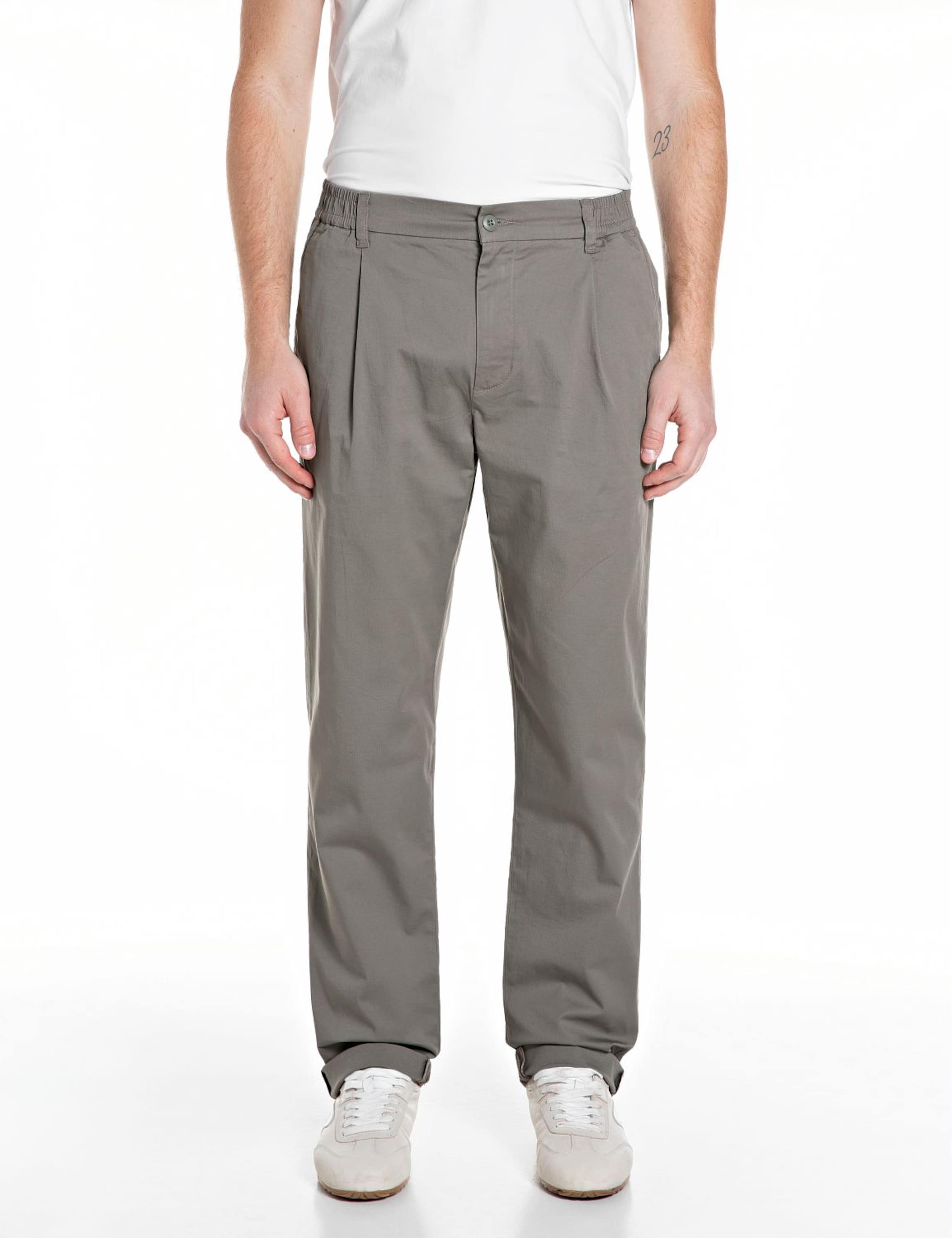 REPLAY Chino Pants in Brown: front