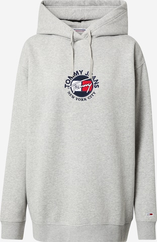 Sweat-shirt Tommy Jeans en gris : devant