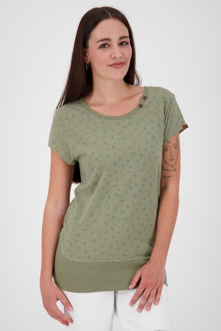 Alife and Kickin Shirt in Green: front