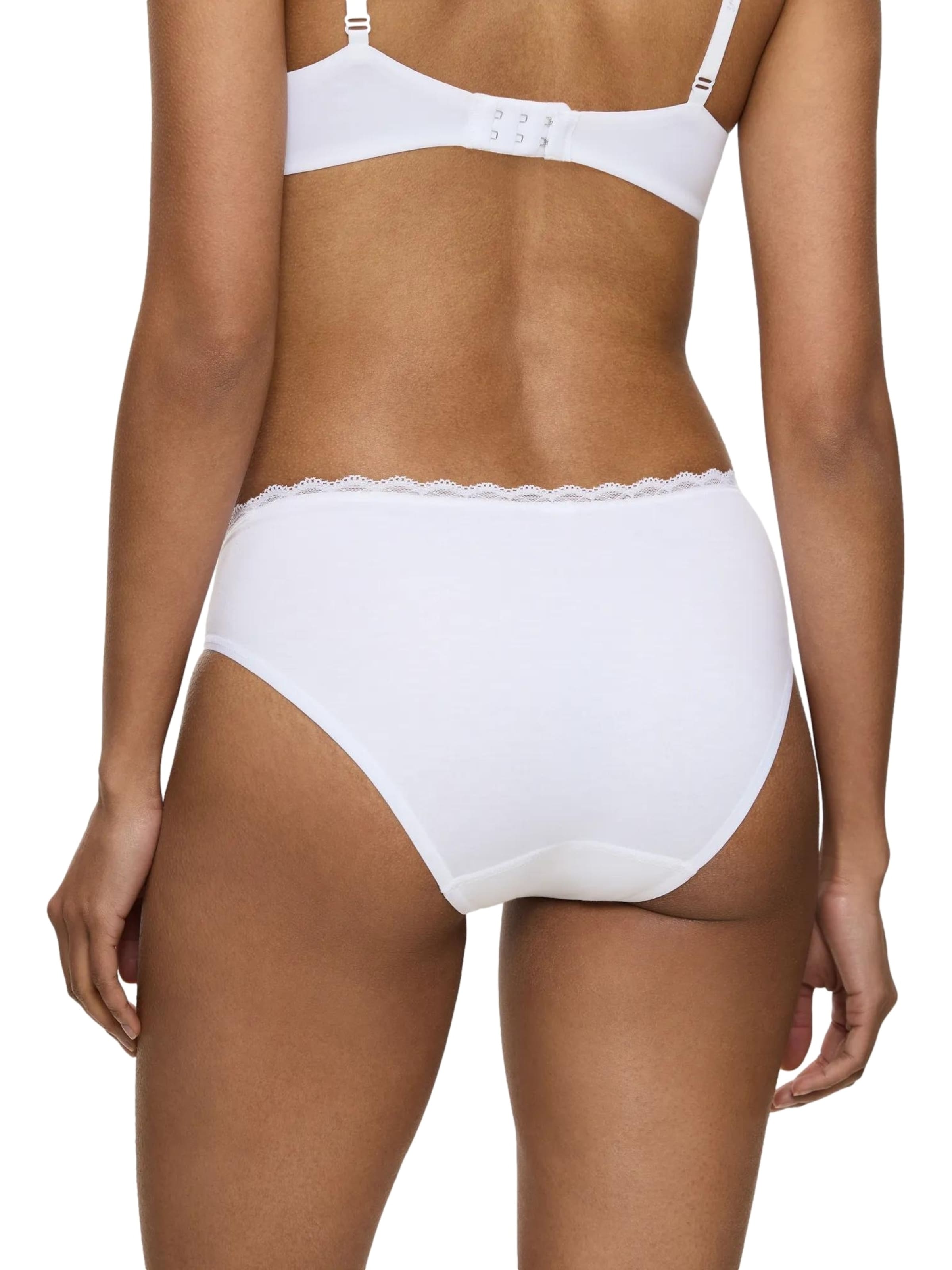 Slip 'Feel of Cotton' TRIUMPH en blanc