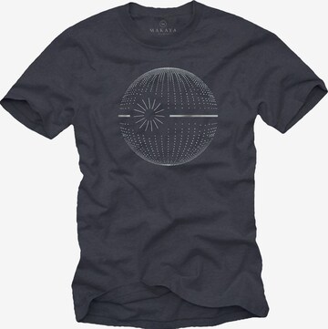 MAKAYA Shirt 'Dot Star' in Grey: front