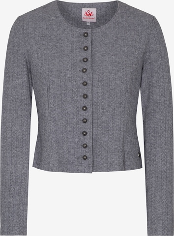 Cardigan bavarois SPIETH & WENSKY en gris : devant