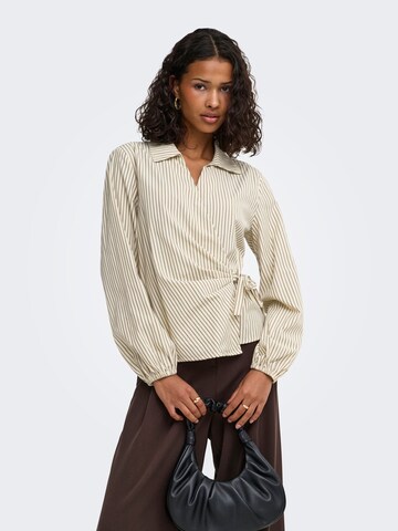JDY Bluse 'JDYRIKA' i beige: forside