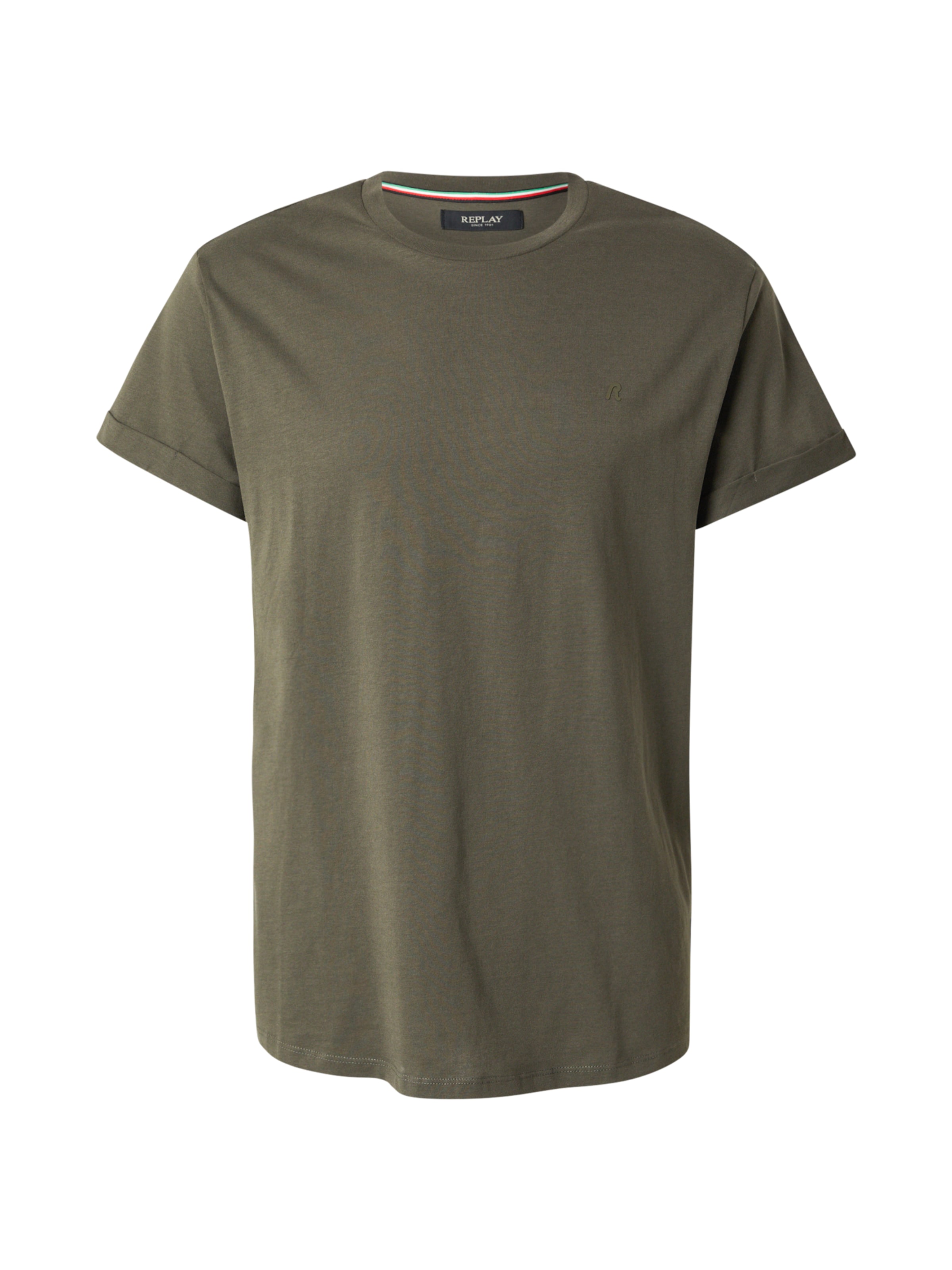 REPLAY Koszulka w kolorze zielony: przód