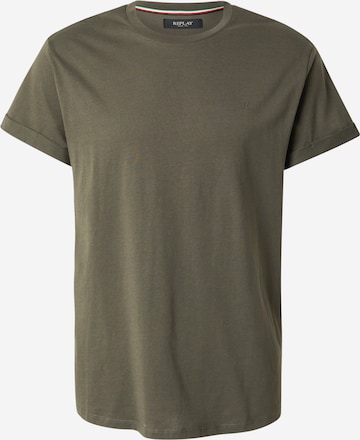 REPLAY Tričko – zelená: přední strana