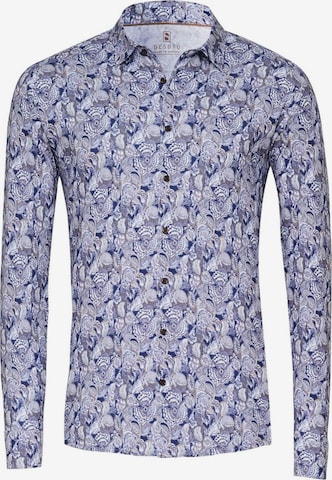DESOTO Slim Fit Hemd in Lila: Vorderseite