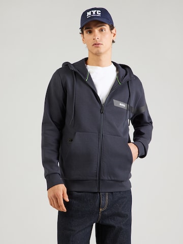 Hanorac 'Saggy' de la BOSS Green pe albastru: față