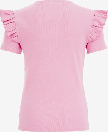 rožinė WE Fashion Marškinėliai