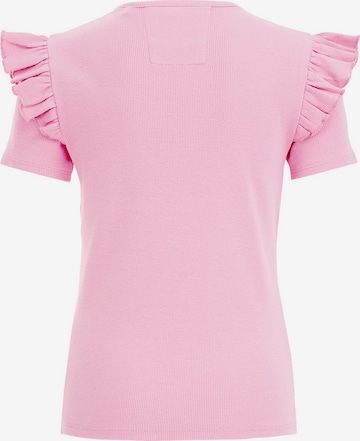 T-Shirt WE Fashion en rose