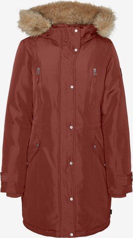 Parka d’hiver 'EXPEDITIONTRACK' VERO MODA en marron : devant