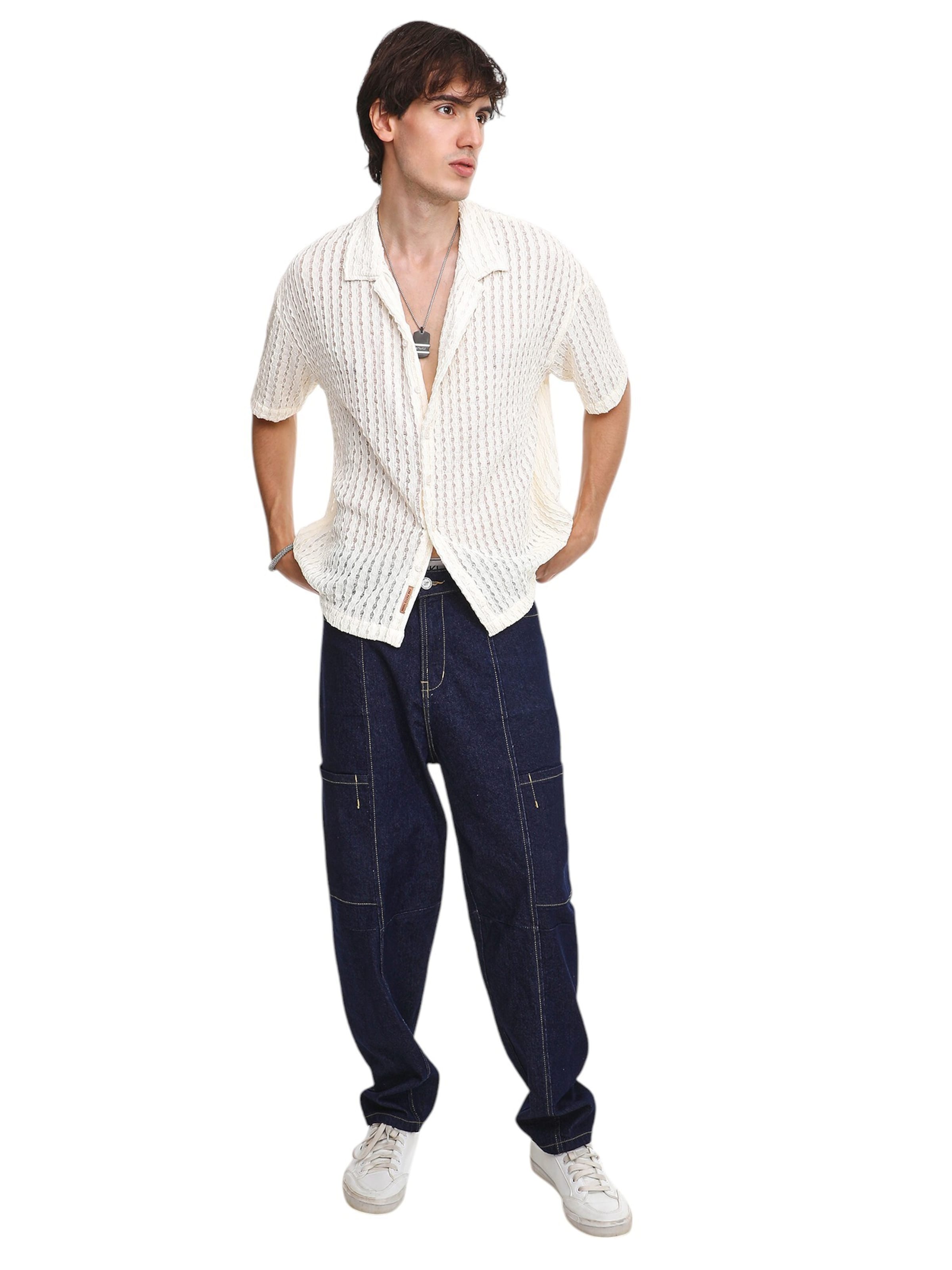 Campus Sutra Regular Fit Hemd 'Tonya' in Weiß