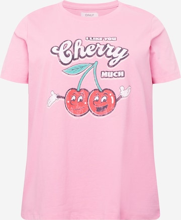 ONLY Curve T-shirt 'TESSA' i rosa: framsida