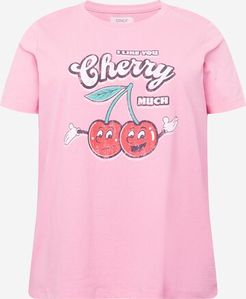 ONLY Curve - Camiseta 'TESSA' en rosa: frente