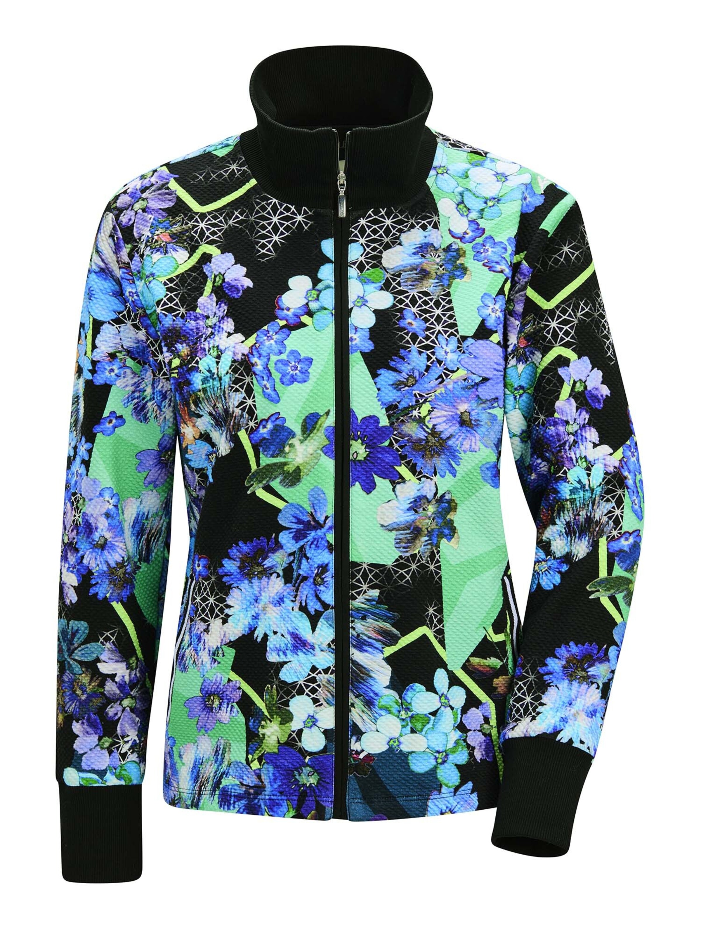 MADELEINE Between-season jacket in Blue / Mint / Black, Item view
