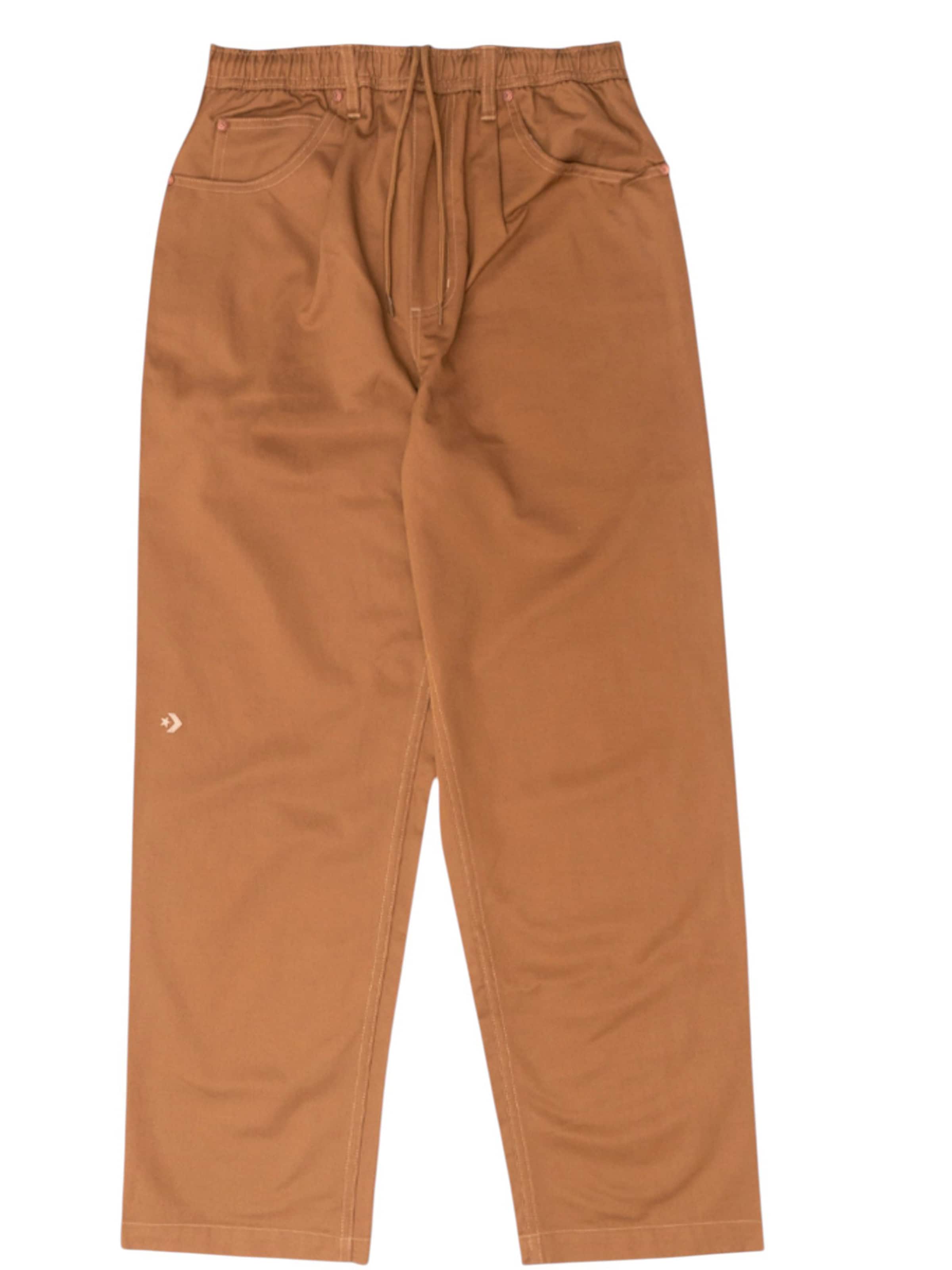 CONVERSE Regular Broek in Bruin: voorkant