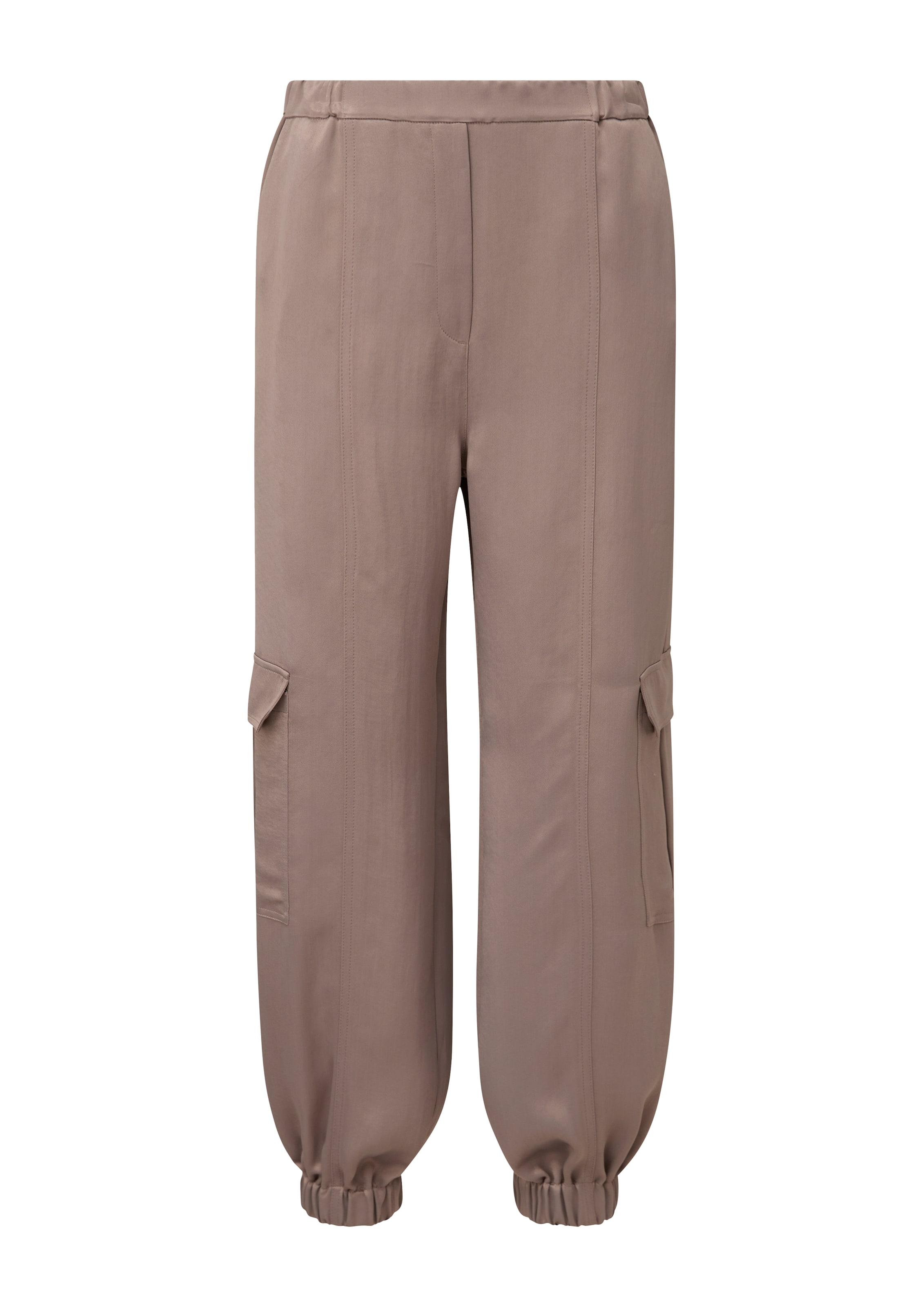 s.Oliver BLACK LABEL Wide leg Cargo Pants in Beige: front