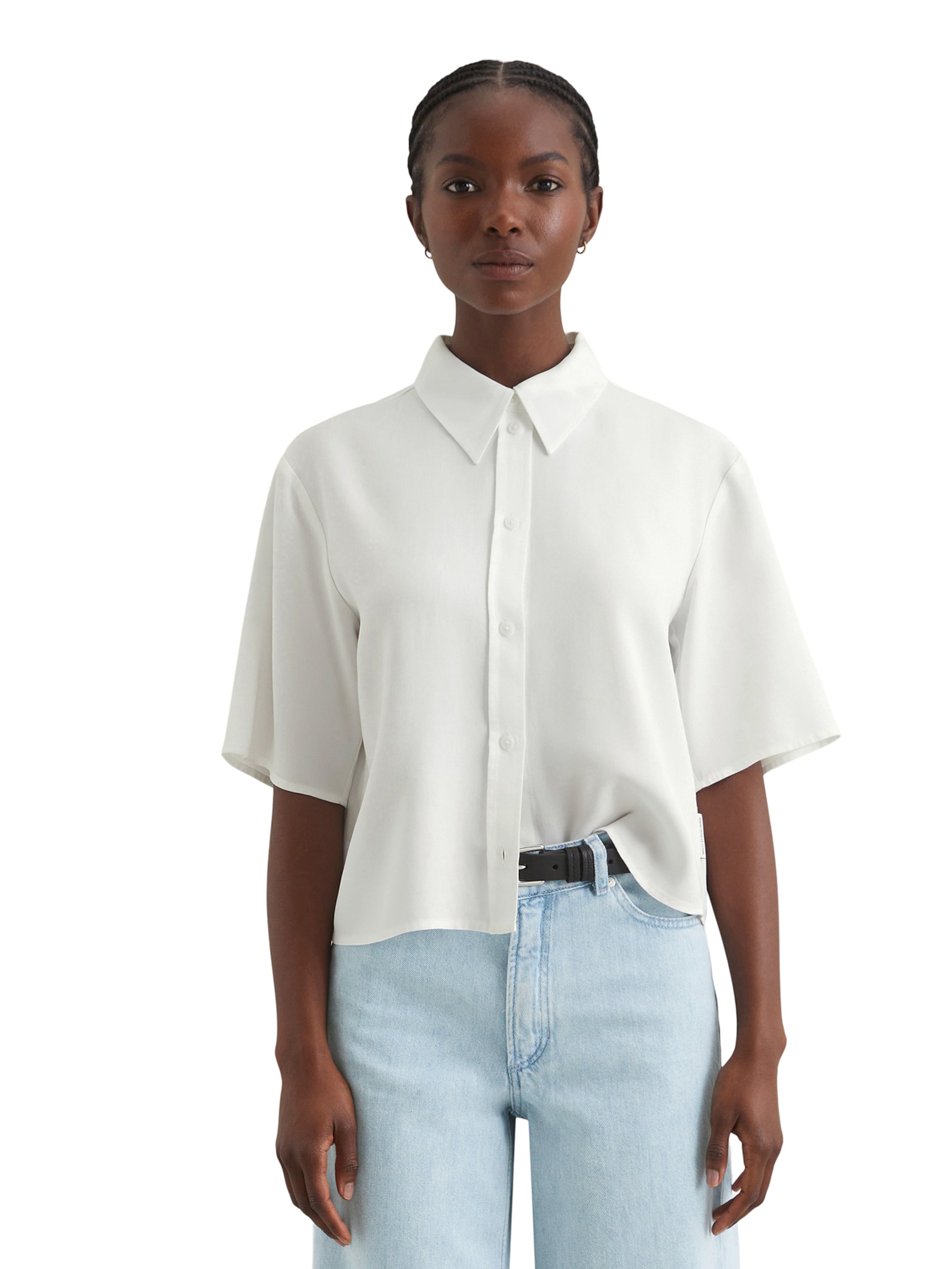 Marc O&#x27;Polo DENIM Pluus, värv valge: eest vaates