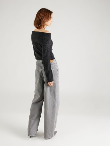 Wide leg Jeans 'Shelly' de la Samsøe Samsøe pe gri