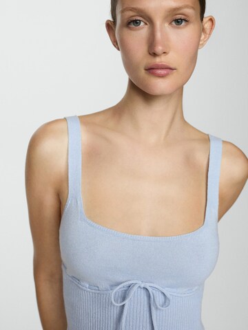 MANGO Knitted top 'LOVI' in Blue