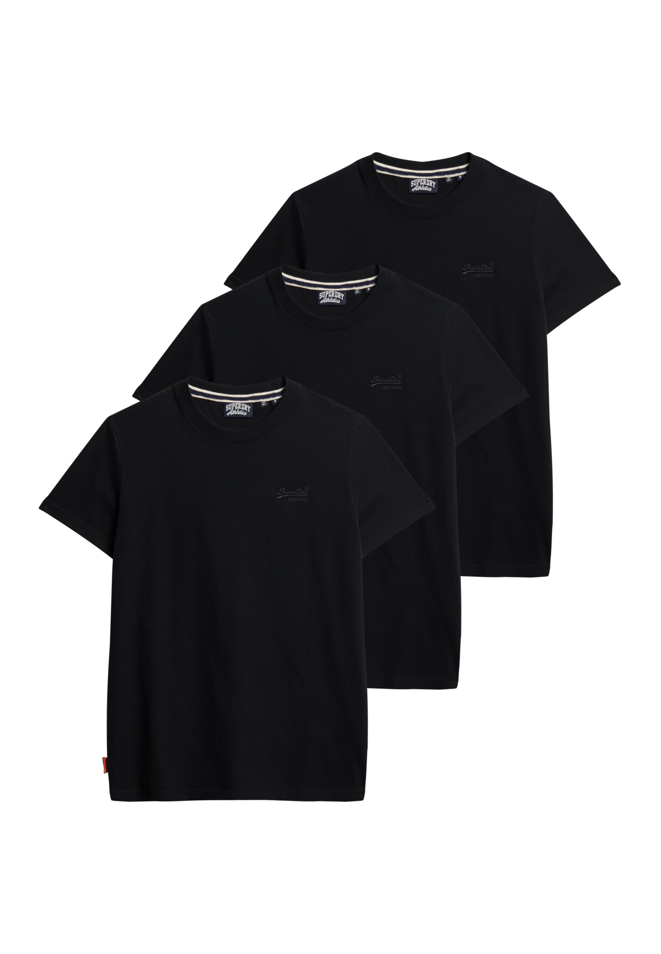 Superdry Shirt 'Essential' in Zwart: voorkant