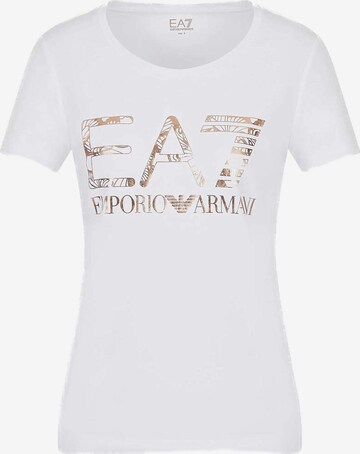 EA7 Emporio Armani Performance Shirt in White: front