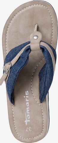 TAMARIS Teenslipper in Blauw