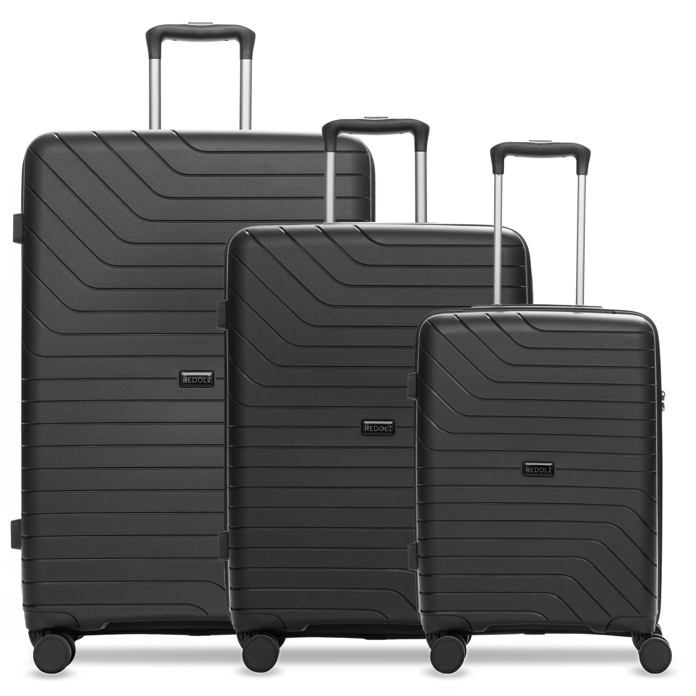Redolz Suitcase set in Black: front