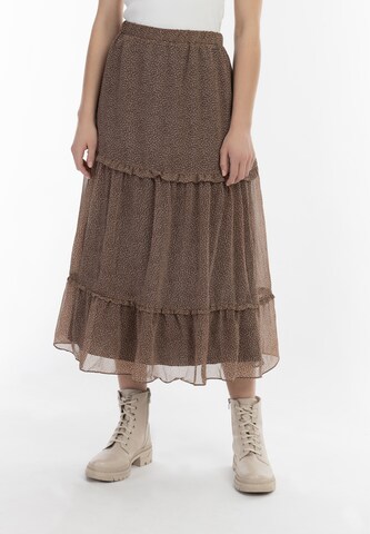 DreiMaster Vintage Rok in Bruin: voorkant