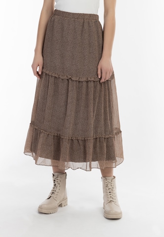 DreiMaster Vintage Skirt in Brown: front